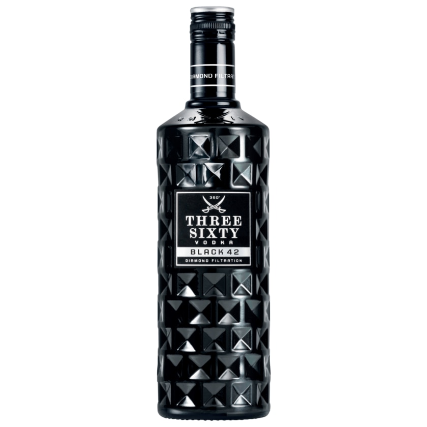Three Sixty Vodka Black 0,7l